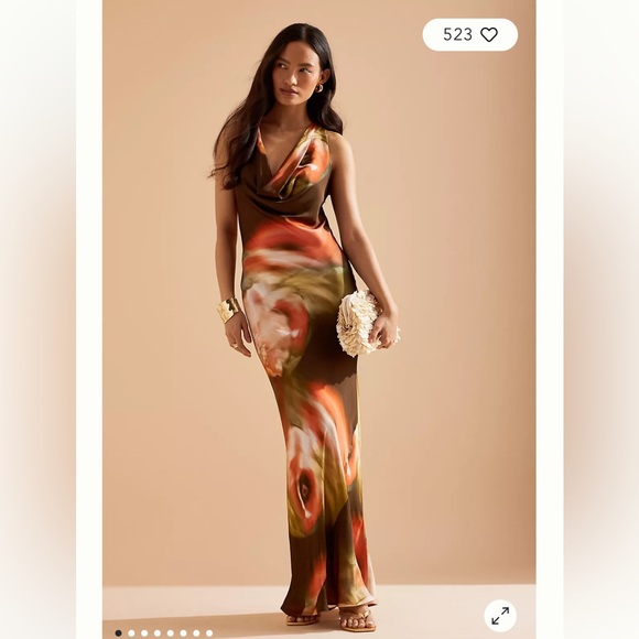 Anthropologie Dresses & Skirts - Anthropologie‎ Gracie Cowl Neck Maxi Dress